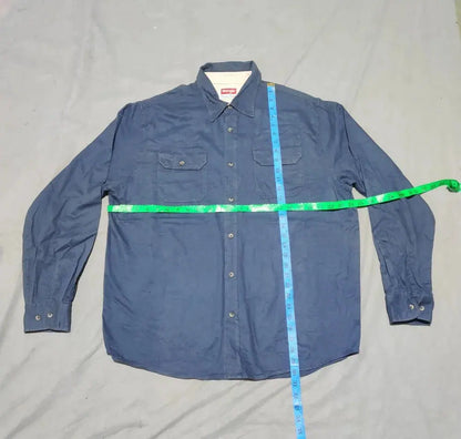 Wrangler Men Cotton Blue Shirt L – Preloved Labels (view 4)