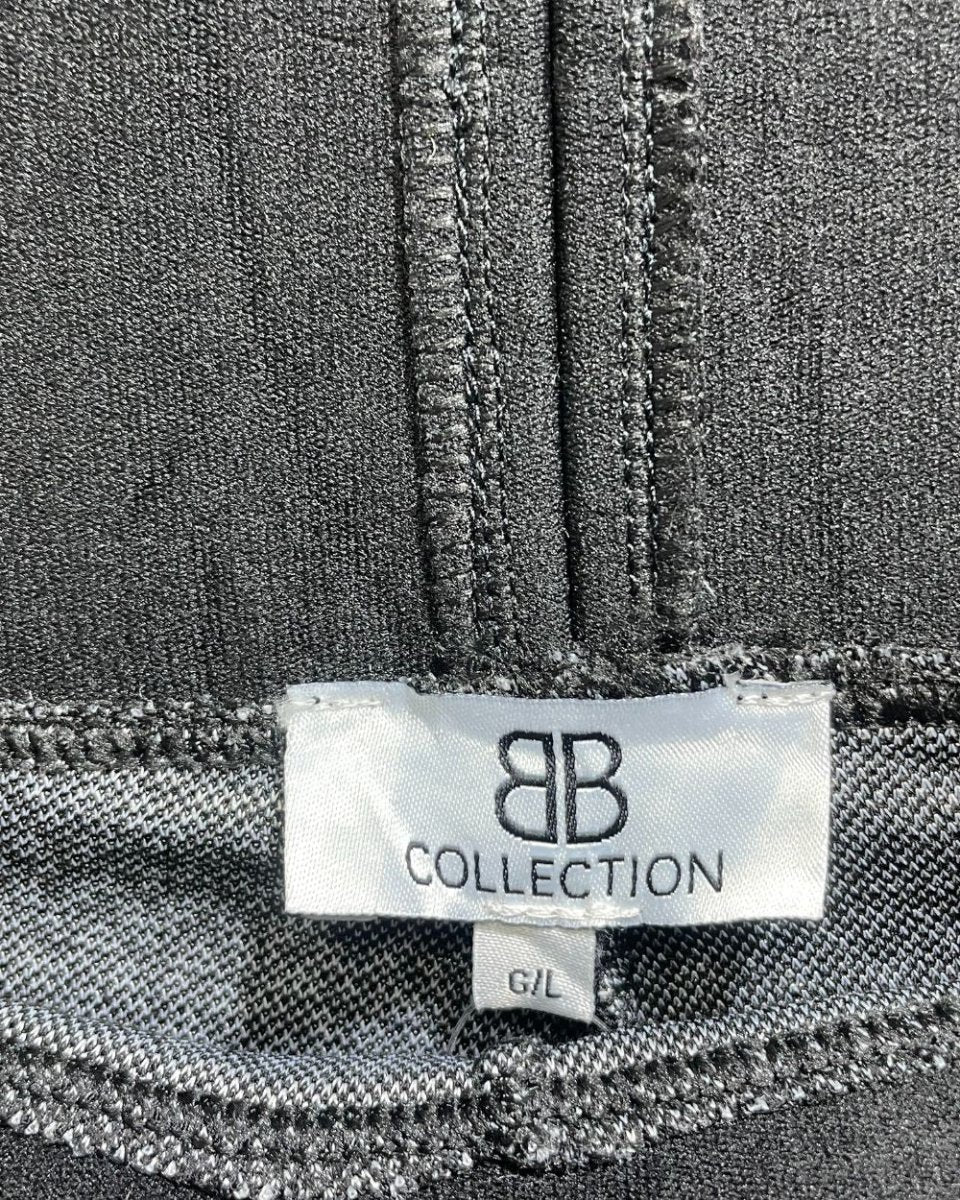 B&B Collection Grey Polyester Stretch Gym tights For Women L - Preloved Labels