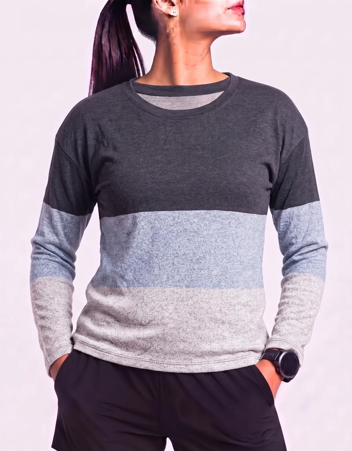 BB Collection Women Polyester Gray Sweater L – Preloved Labels