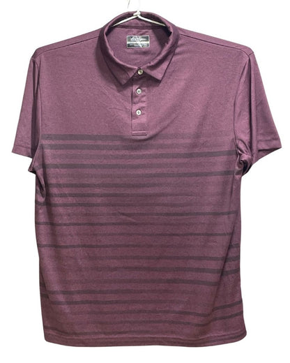 Ben Hogan Maroon Polyester Sport Polo T Shirt For Men Medium - Preloved Labels