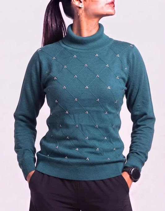 Ontwelfth Women Viscose Teal Sweater M – Preloved Labels