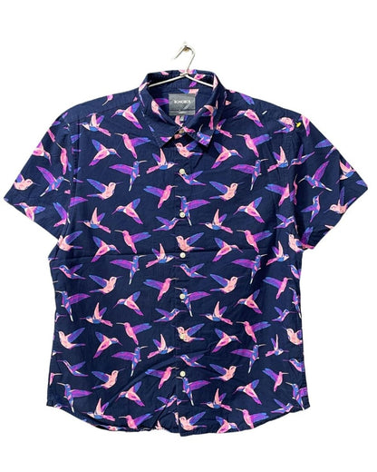 Bonobos Blue Cotton Shirt For Men L - Preloved Labels
