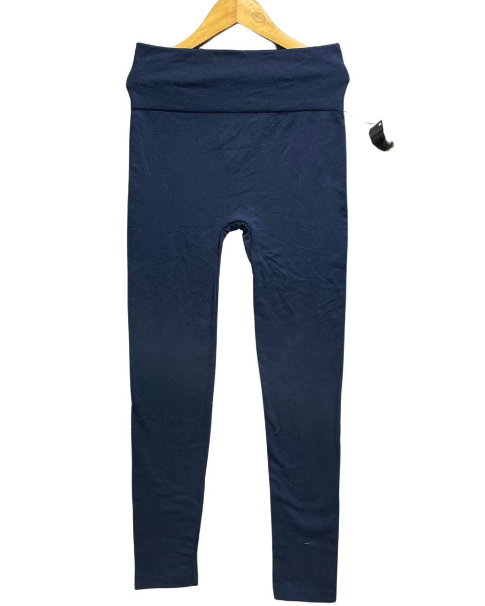 Britt's Knits Blue Polyester Stretch Gym tights For Women M - Preloved Labels