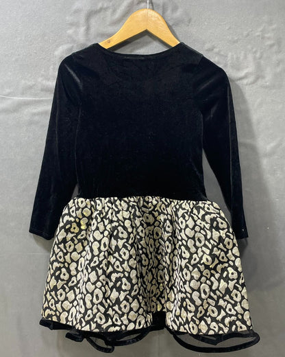 By Bonnie Jean Black Polyester Net For Girls Frock 5 Years - Preloved Labels