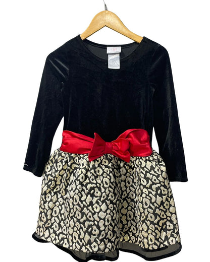 By Bonnie Jean Black Polyester Net For Girls Frock 5 Years - Preloved Labels