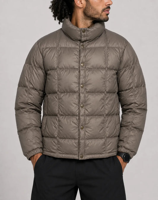 C.P Men Puffer Brown Jacket – Preloved Labels