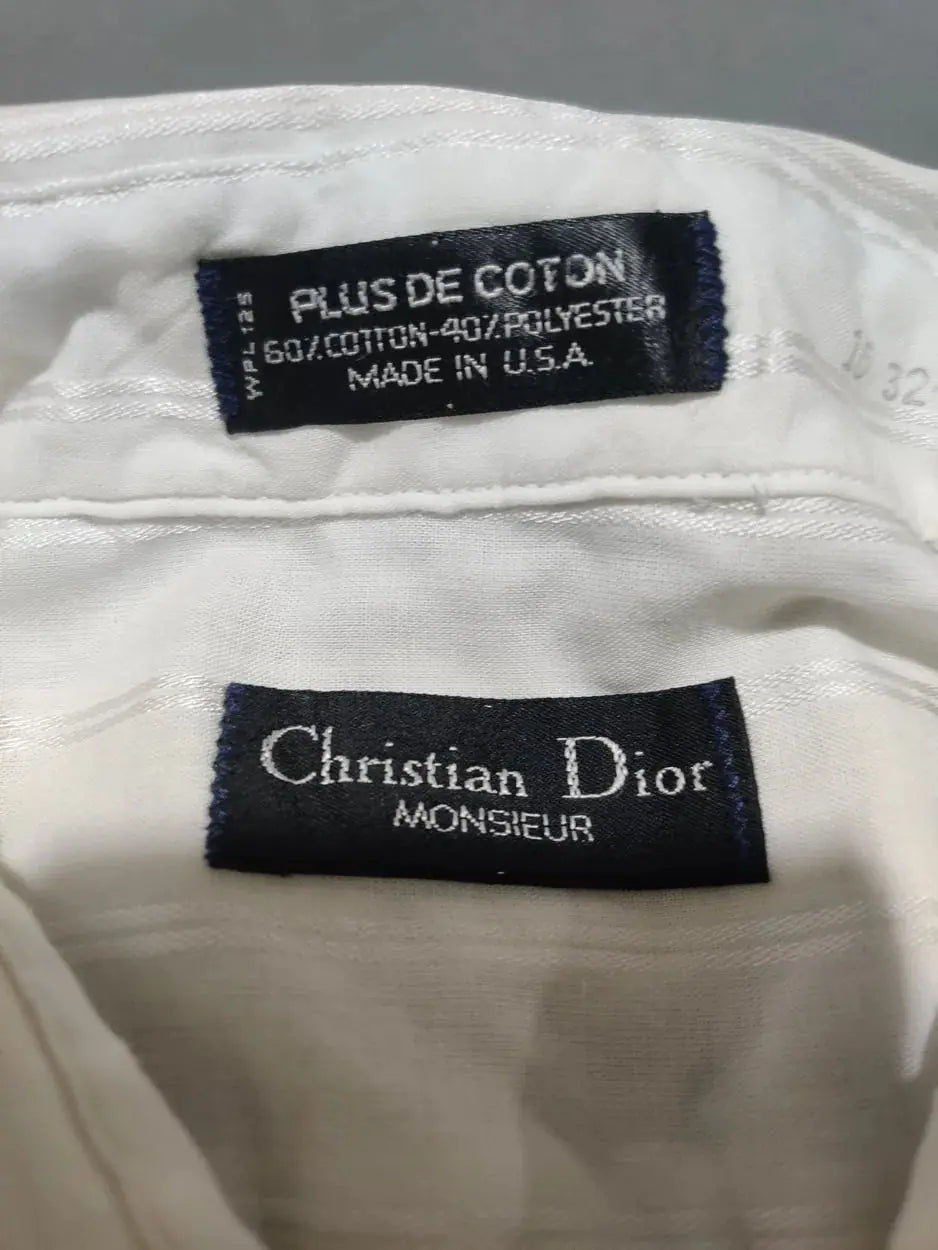 Christian Dior Men Cotton White Shirt M – Preloved Labels (view 3)