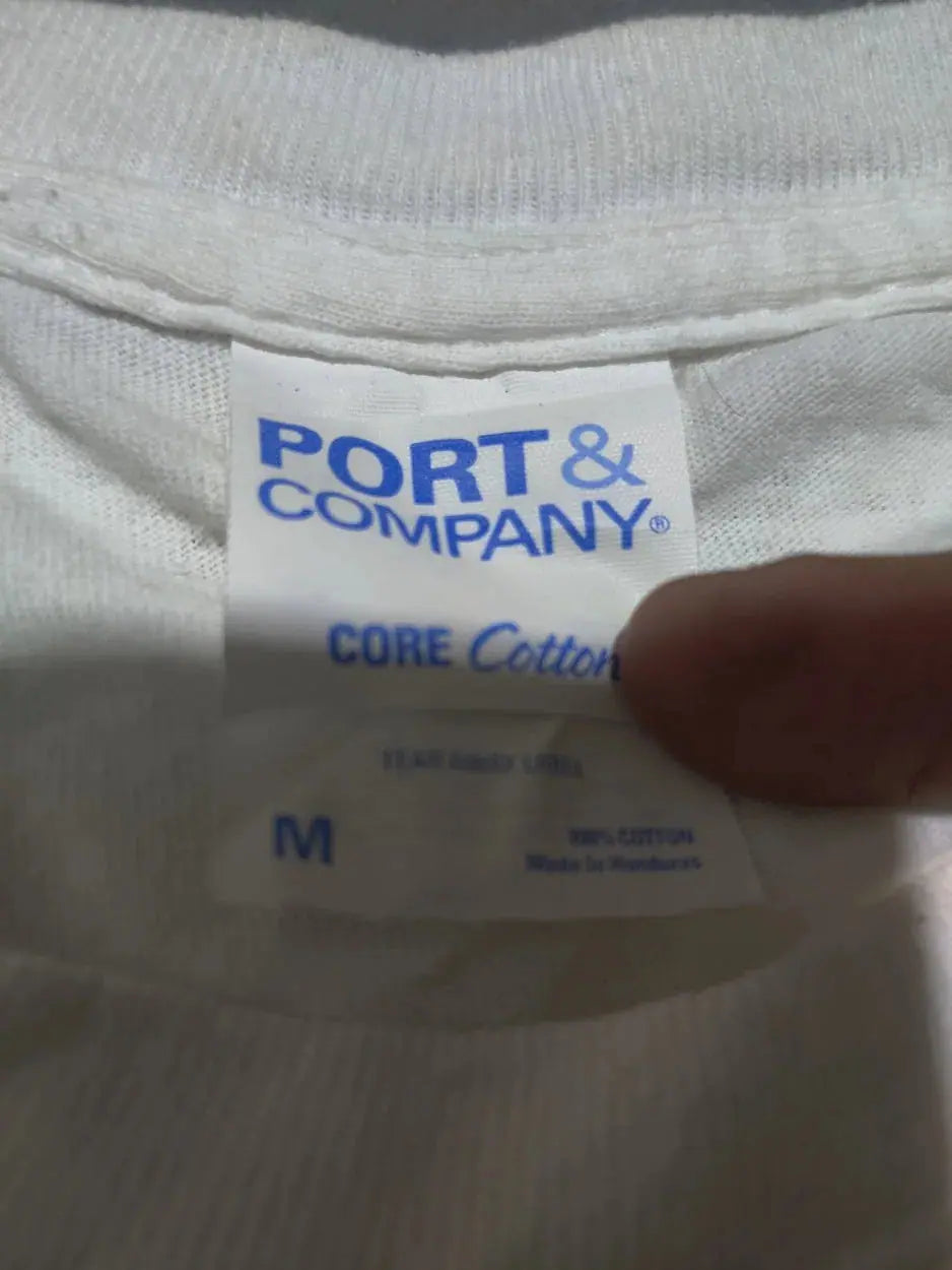 Port & Company Men Cotton White T Shirt M – Preloved Labels (view 3)