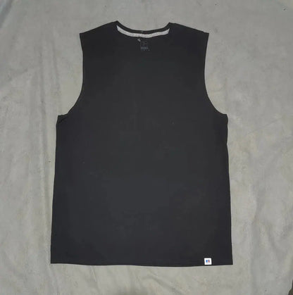 Russell Men Cotton Black Vest T Shirt L – Preloved Labels (view 2)