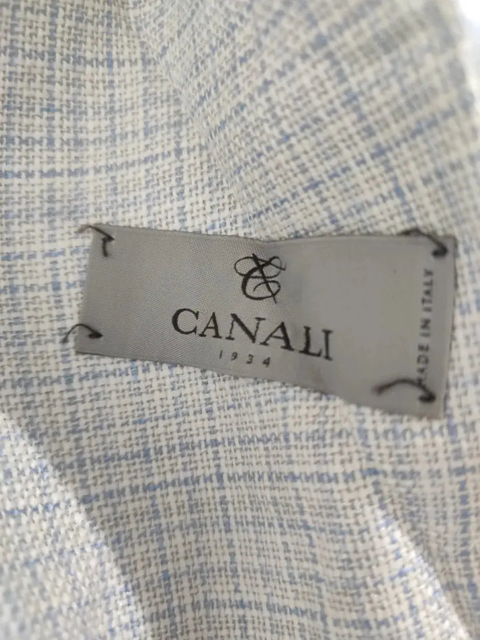 Canali Men Cotton Gray Coat M – Preloved Labels (view 3)