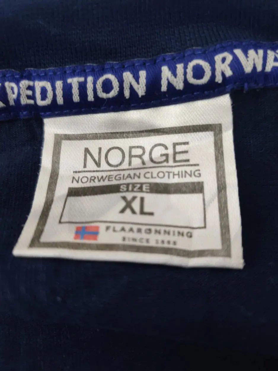 Norge Men Cotton Blue T Shirt XL – Preloved Labels (view 3)