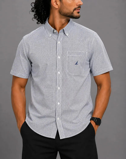 Nautica Men Cotton Blue Shirt XL – Preloved Labels