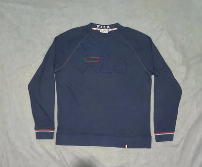 Fila Men Cotton Fleece Blue Sweatshirt L – Preloved Labels (view 2)
