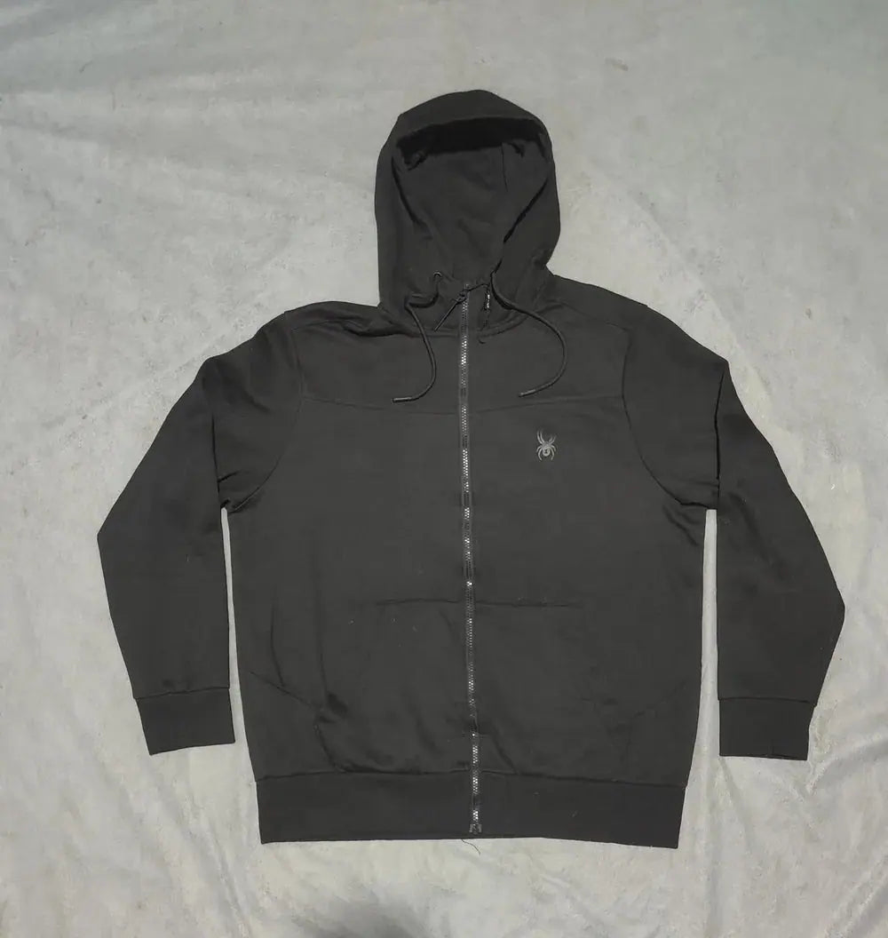 Spyder Men Cotton Fleece Black Zipper XL – Preloved Labels (view 2)