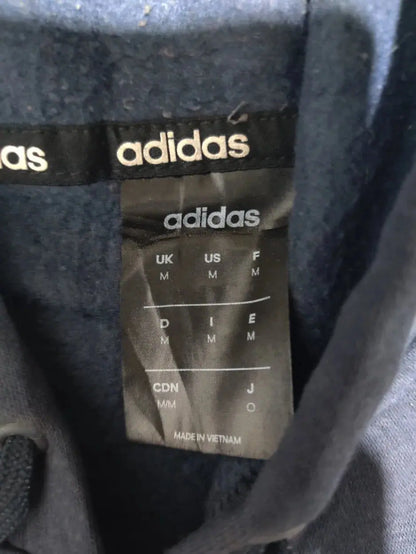 Adidas Men Cotton Fleece Blue Hoodie M – Preloved Labels (view 3)