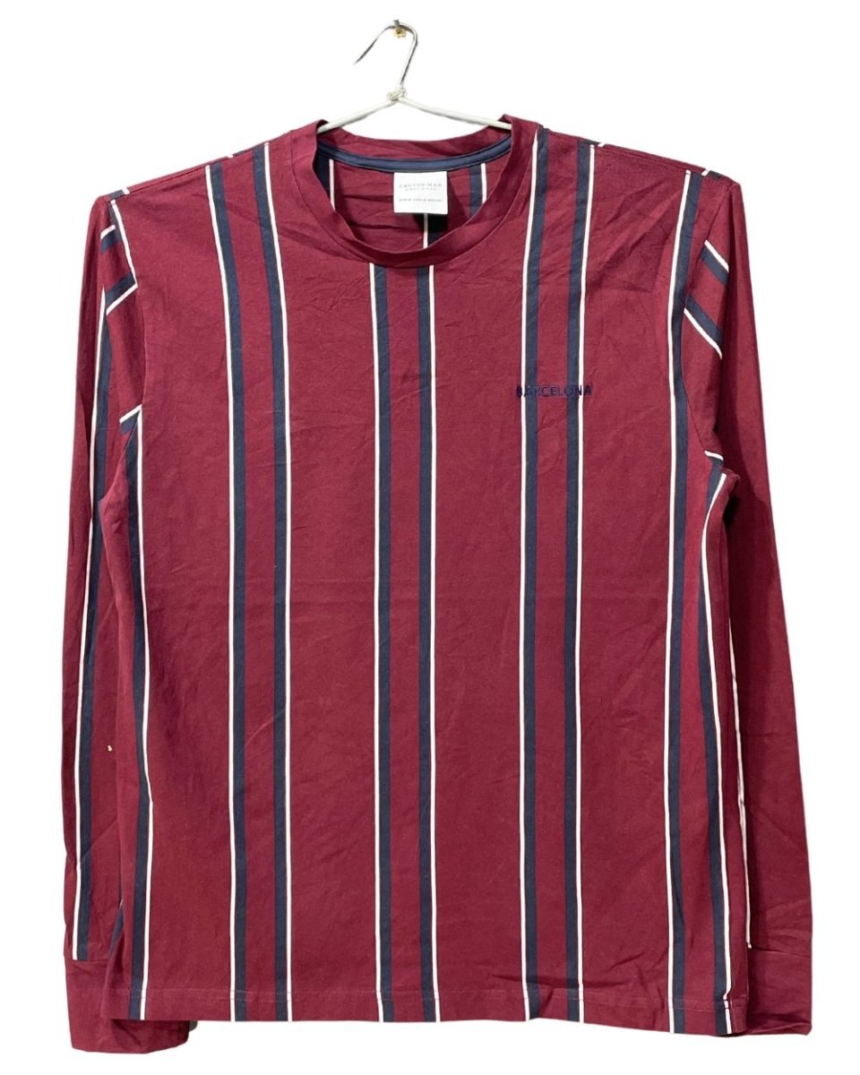 Cactus Man Maroon Cotton T Shirt For Men M - Preloved Labels