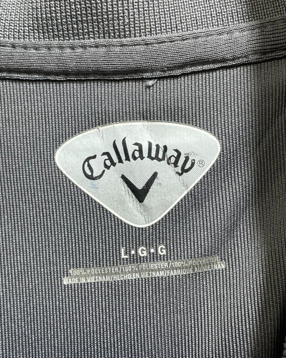 Callaway Grey Polyester Sport Polo T Shirt For Men Large - Preloved Labels