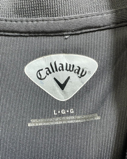 Callaway Grey Polyester Sport Polo T Shirt For Men Large - Preloved Labels