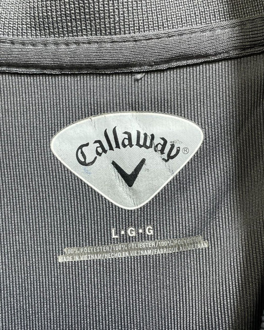Callaway Grey Polyester Sport Polo T Shirt For Men Large - Preloved Labels