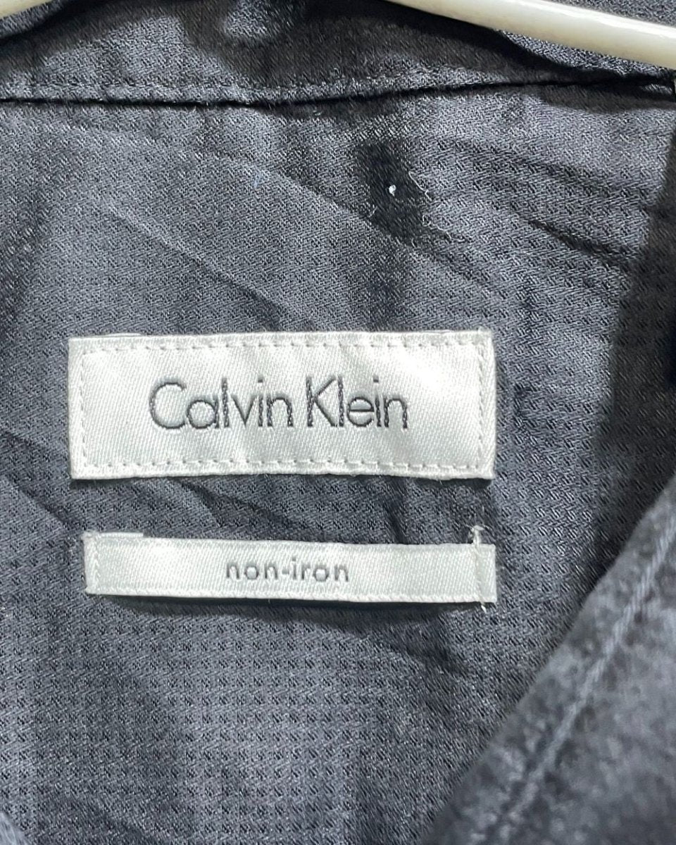 Calvin Klein Black Cotton Shirt For Men XXL - Preloved Labels