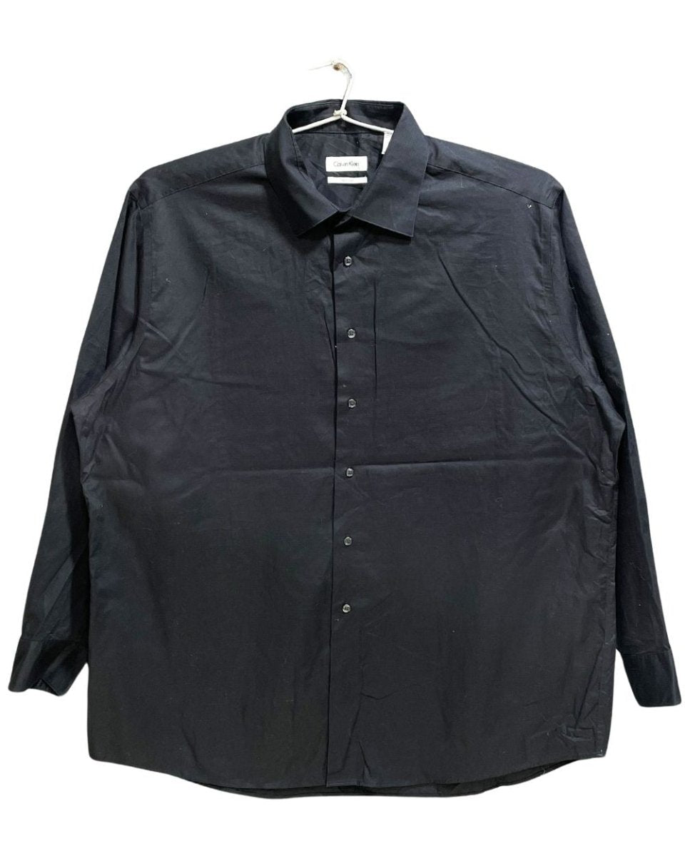 Calvin Klein Black Cotton Shirt For Men XXL - Preloved Labels
