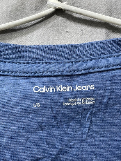 Calvin Klein Blue Cotton T Shirt For Men L - Preloved Labels