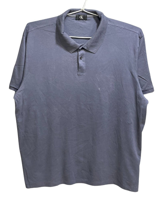 Calvin Klein Gray Cotton Jersey Polo T Shirt For Men X Large - Preloved Labels