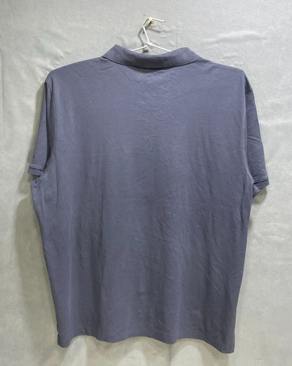 Calvin Klein Gray Cotton Jersey Polo T Shirt For Men X Large - Preloved Labels