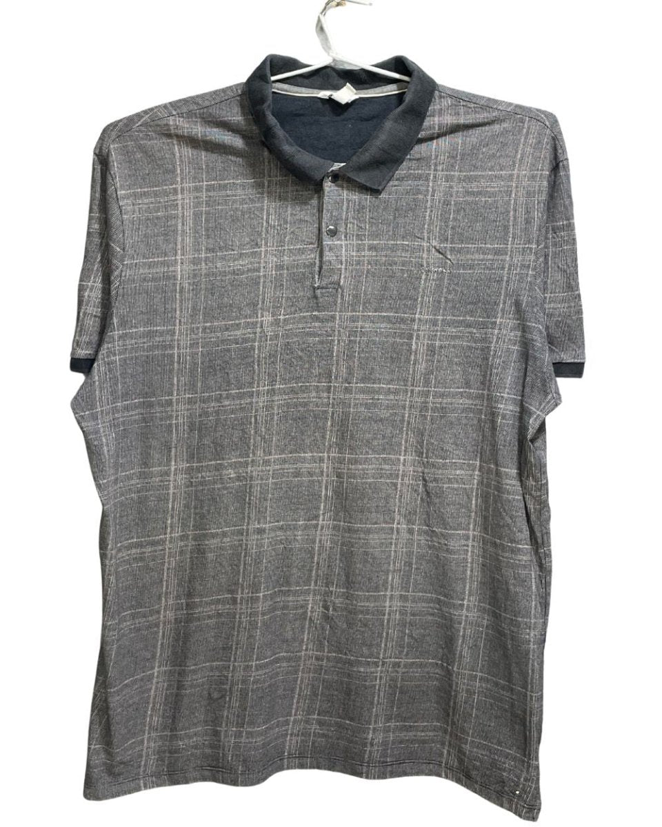 Calvin Klein Gray Cotton Polo T Shirt For Men X Large - Preloved Labels