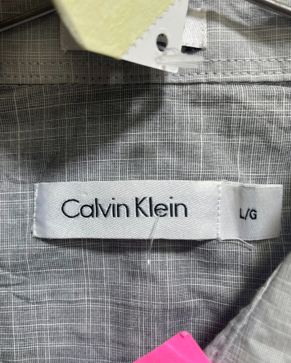 Calvin Klein Gray Cotton Shirt For Men L - Preloved Labels