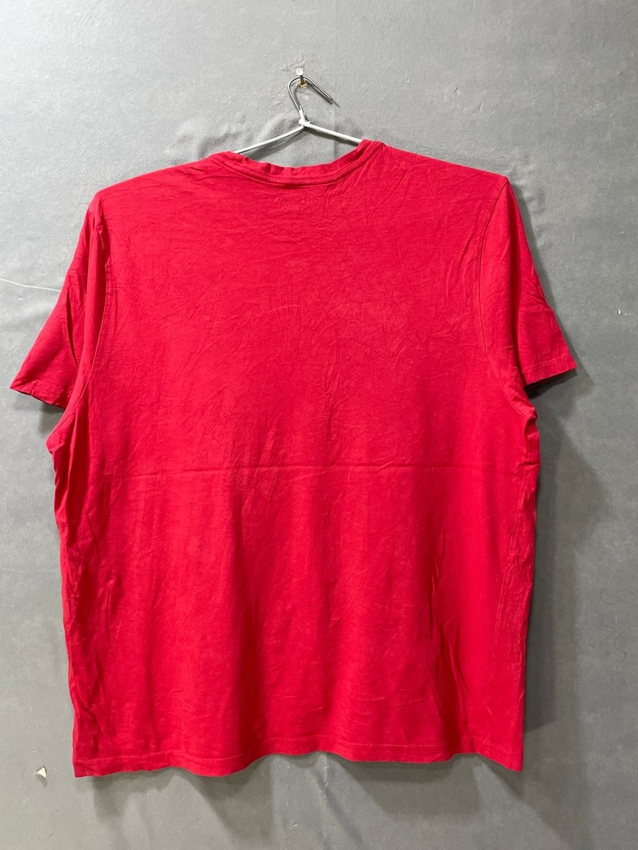 Calvin Klein Red Cotton T Shirt For Men XXL - Preloved Labels