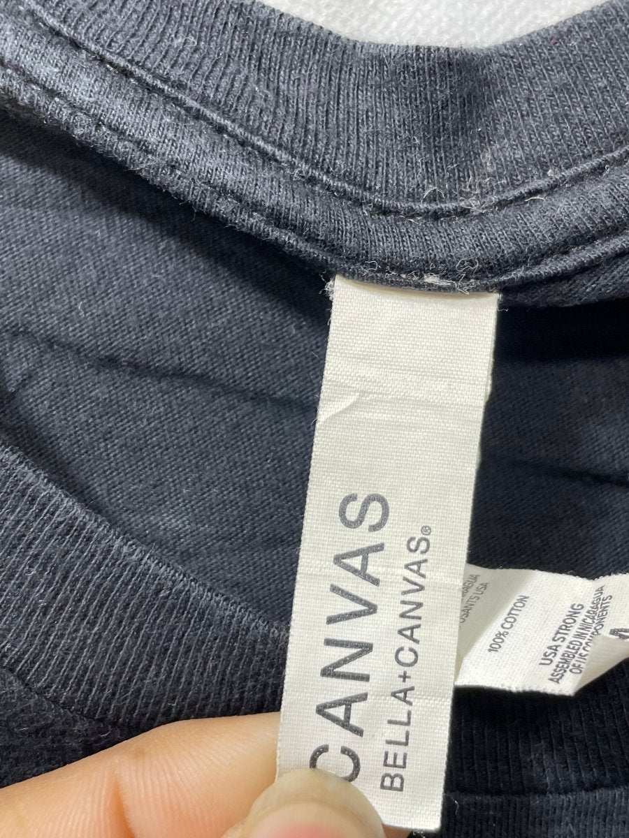 Canvas Black Cotton T Shirt For Men M - Preloved Labels