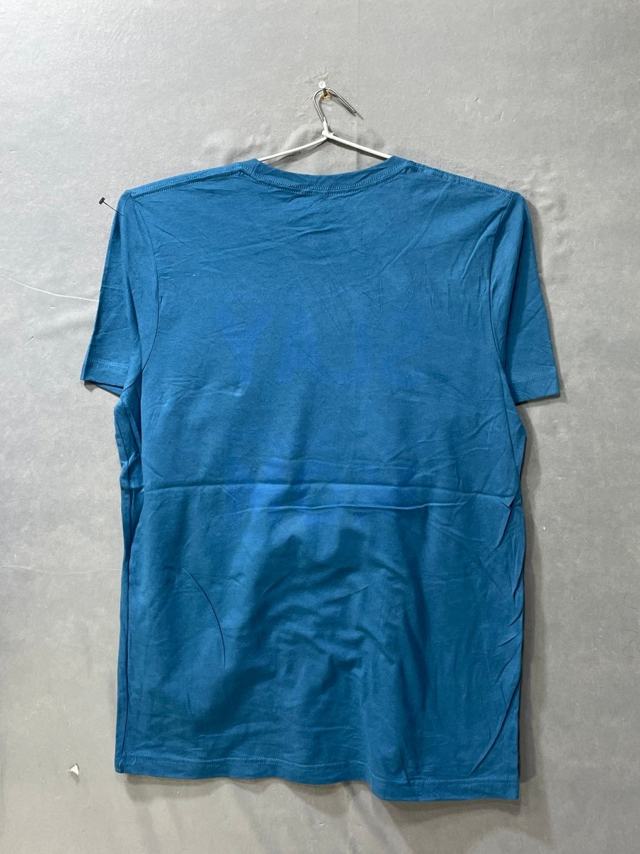 Canvas Blue Cotton T Shirt For Men L - Preloved Labels