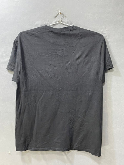 Cat Black Cotton T Shirt For Men L - Preloved Labels