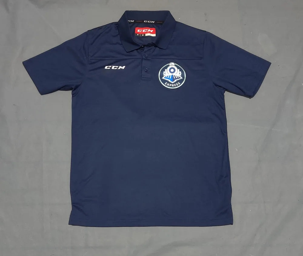 CCM Men Sport Blue Polo T Shirt M – Preloved Labels (view 2)