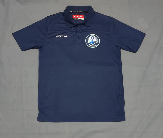CCM Men Sport Blue Polo T Shirt M – Preloved Labels (view 2)