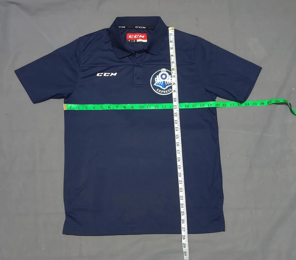 CCM Men Sport Blue Polo T Shirt M – Preloved Labels (view 4)