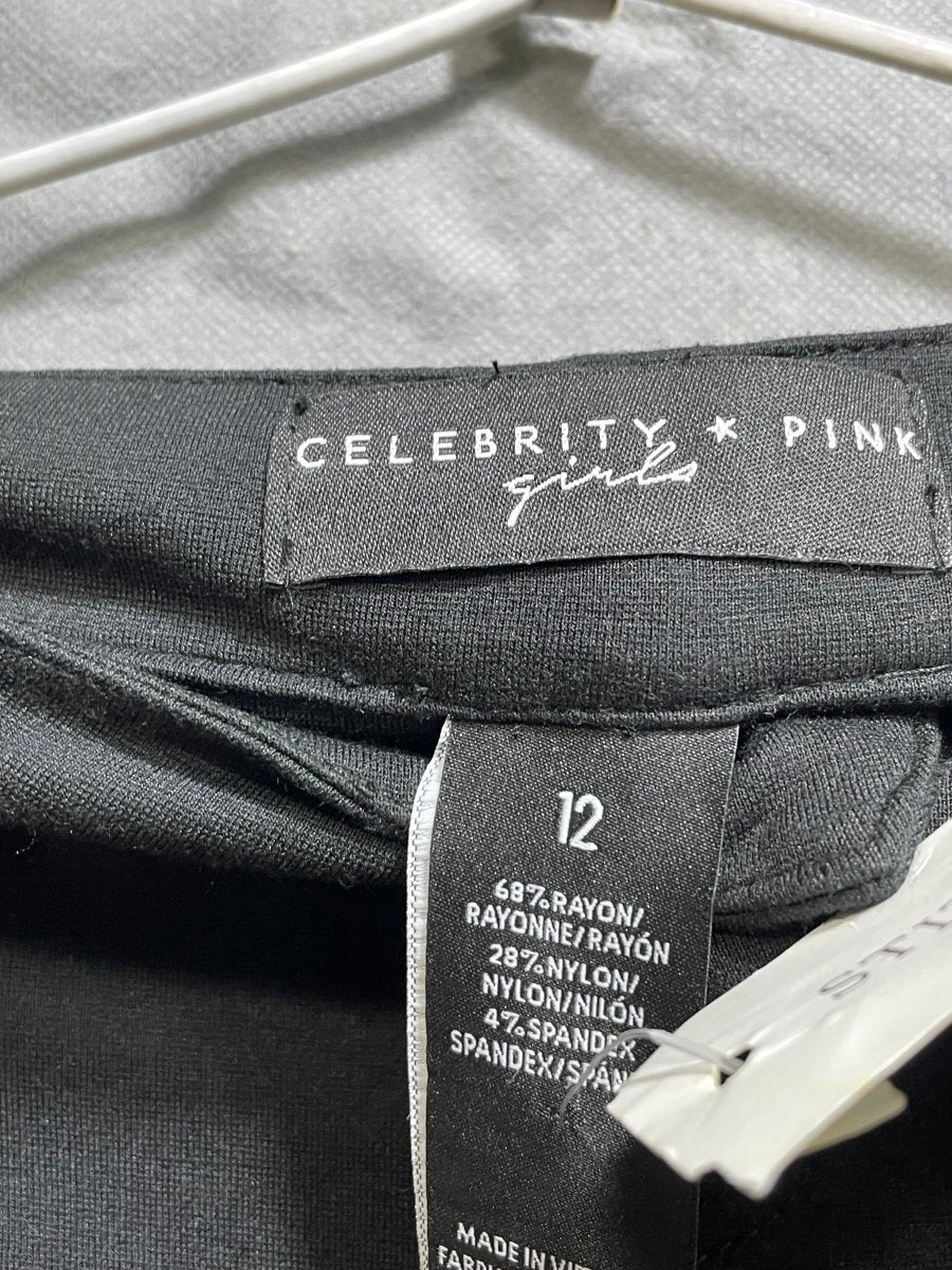 Celebrity Pink Black Viscous For Girl Pant 17 Years - Preloved Labels