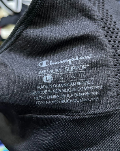 Champion Black Bra For Women Large - Preloved Labels