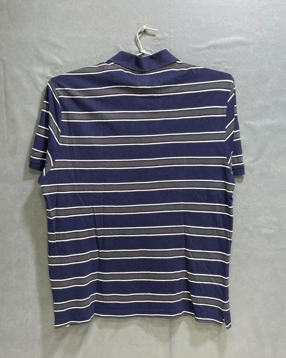 Champion Blue Cotton Polo T Shirt For Men Large - Preloved Labels