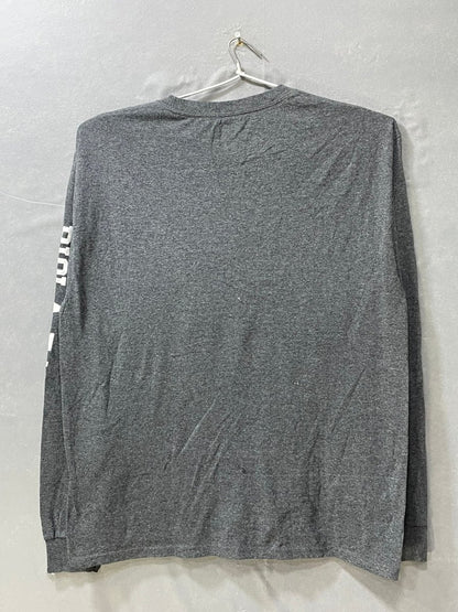 Champion Gray Cotton T Shirt For Men L - Preloved Labels