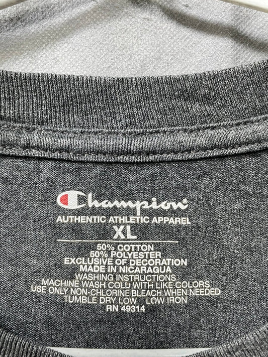 Champion Gray Cotton T Shirt For Men XL - Preloved Labels