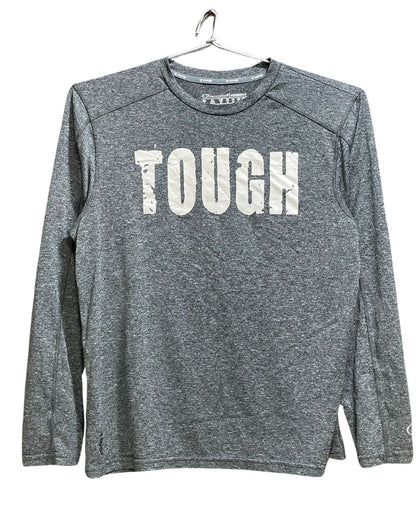 Champion Grey Polyester Jersey Sport For Women T Shirt Medium - Preloved Labels