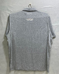 Champion Grey Polyester Sport Polo T Shirt For Men X Large - Preloved Labels