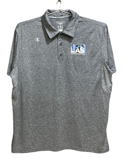 Champion Grey Polyester Sport Polo T Shirt For Men X Large - Preloved Labels