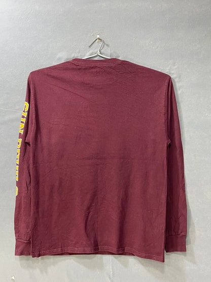 Champion Maroon Cotton T Shirt For Men M - Preloved Labels