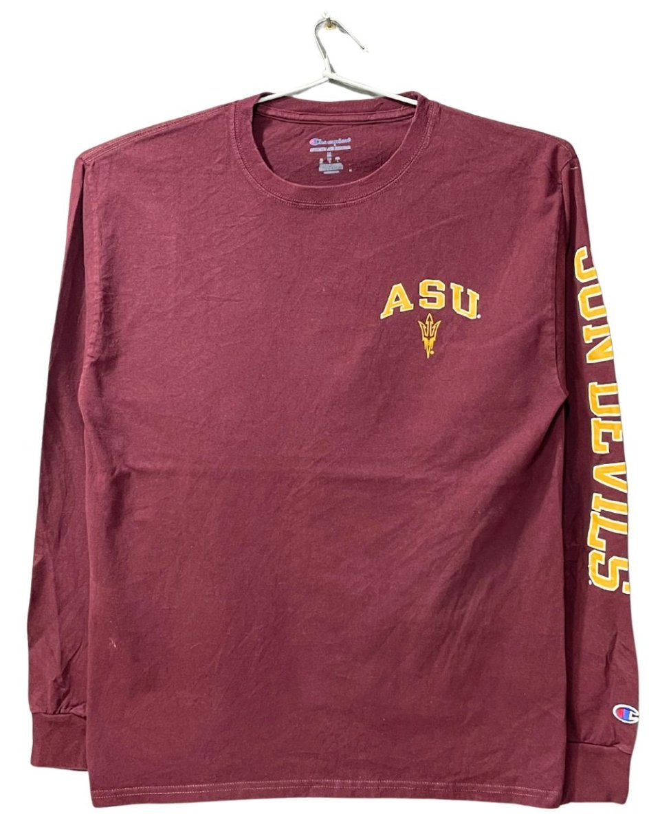 Champion Maroon Cotton T Shirt For Men M - Preloved Labels