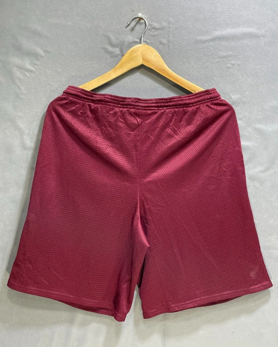 Champion Maroon Sports Short For Men M - Preloved Labels