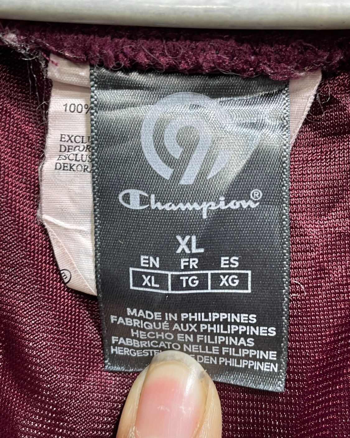 Champion Maroon Sports Short For Men XL - Preloved Labels