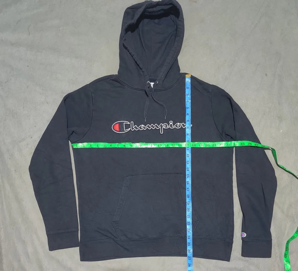 Champion Men Cotton Fleece Blue Hoodie L – Preloved Labels (view 4)